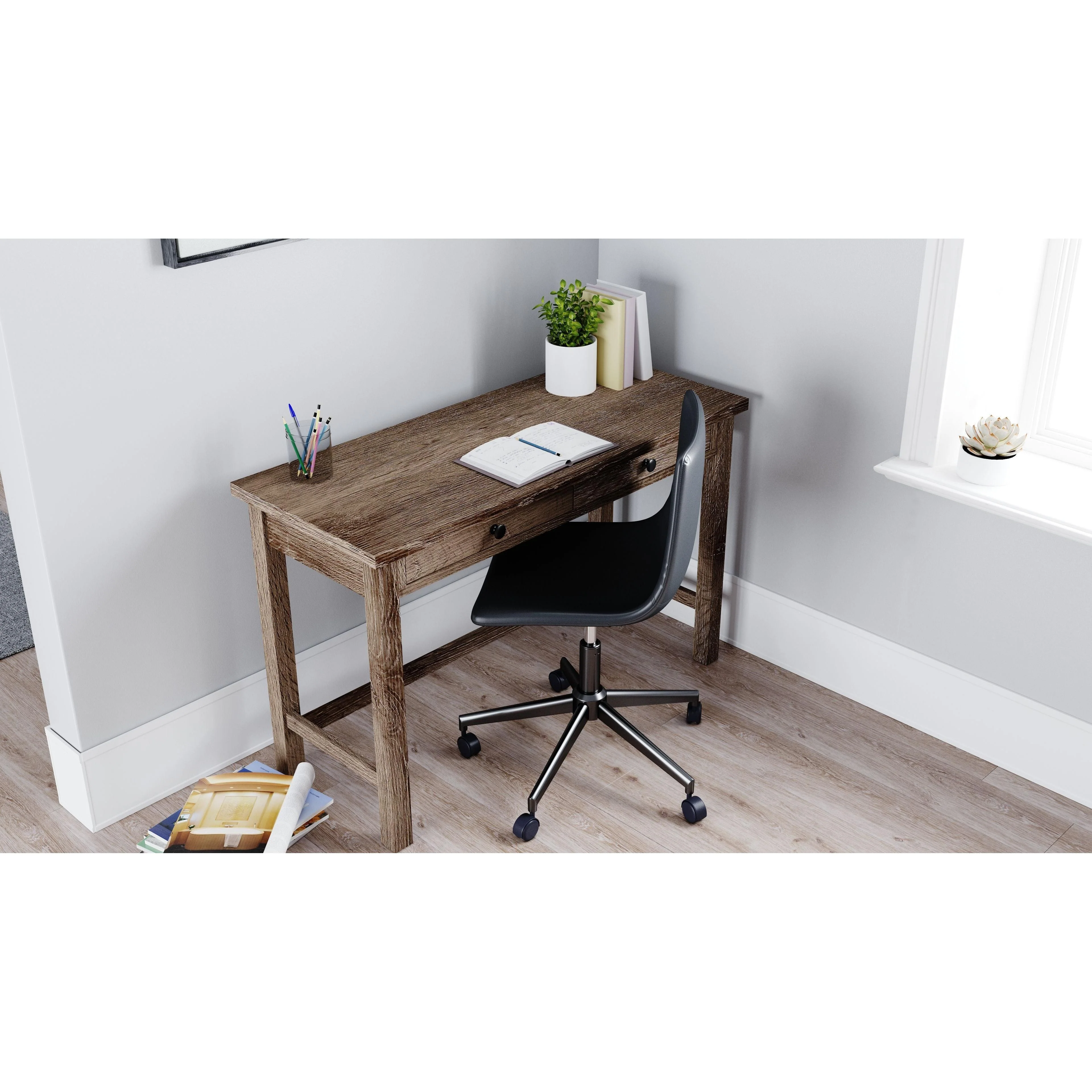 Arlenbry - Gray - Home Office Desk - Rectangular - Image 2