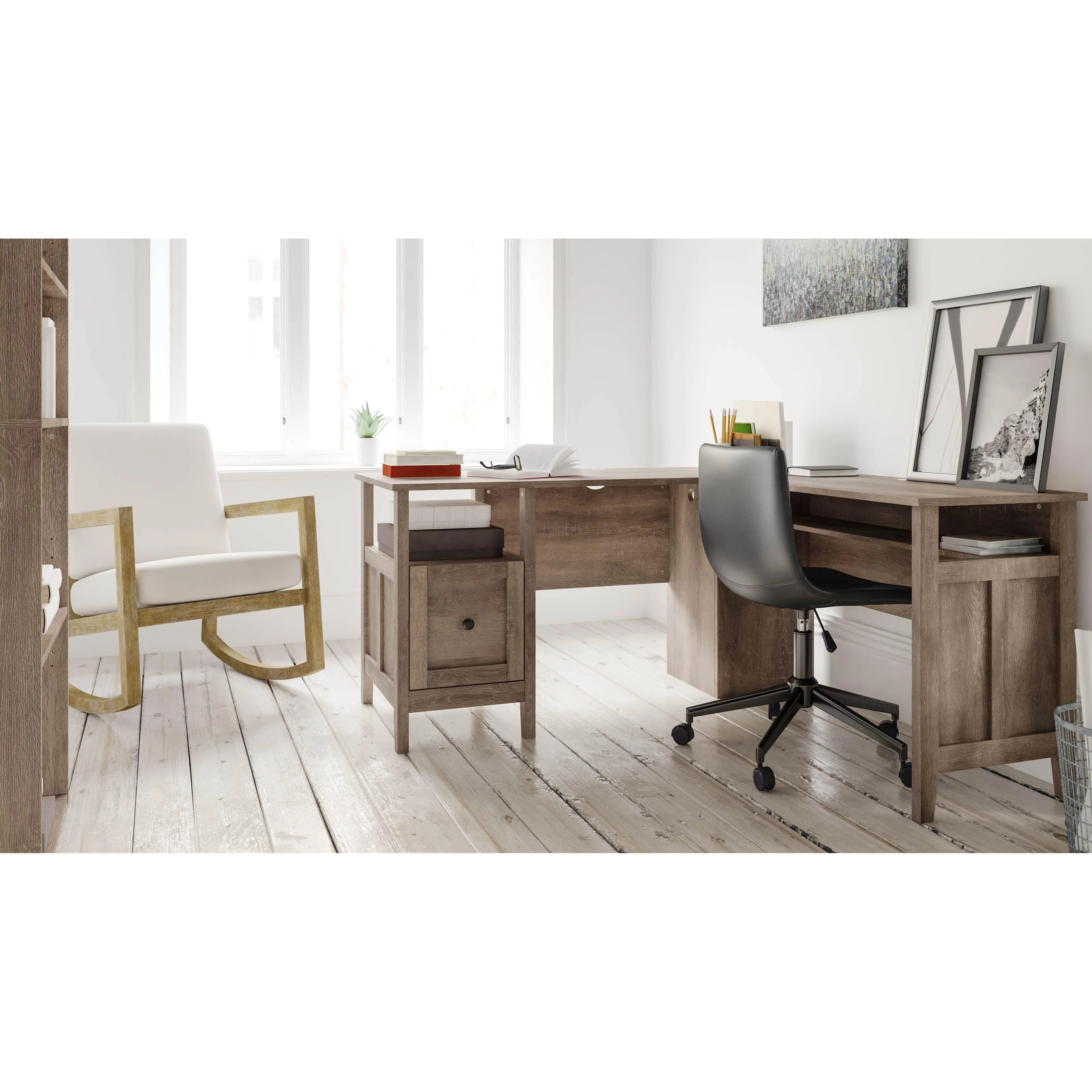 Arlenbry - Gray - Home Office Desk - With Return - Image 2