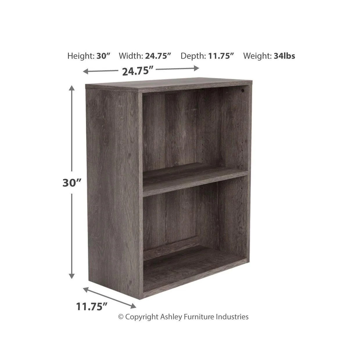 Arlenbry - Gray - Small Bookcase - Image 9