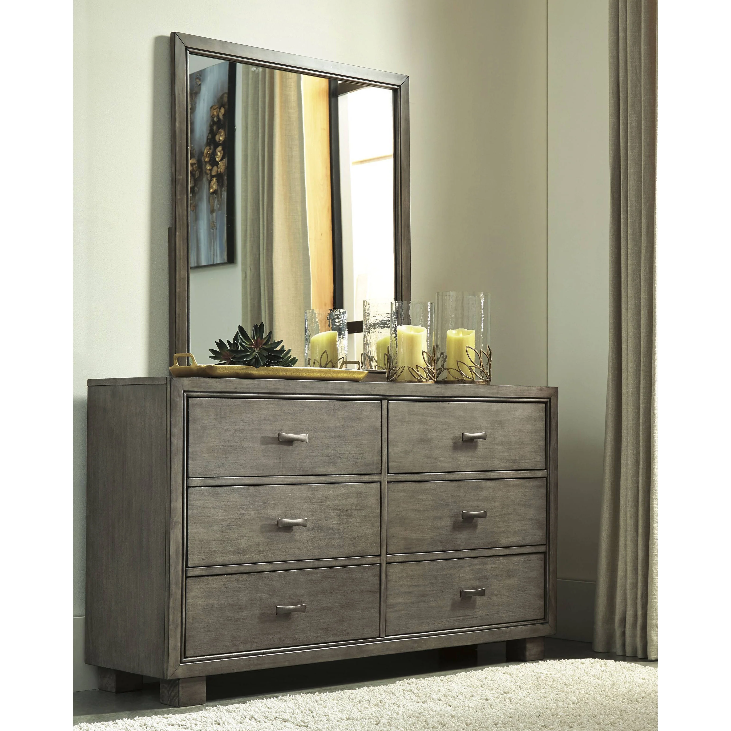 Arnett - Gray - Dresser, Mirror