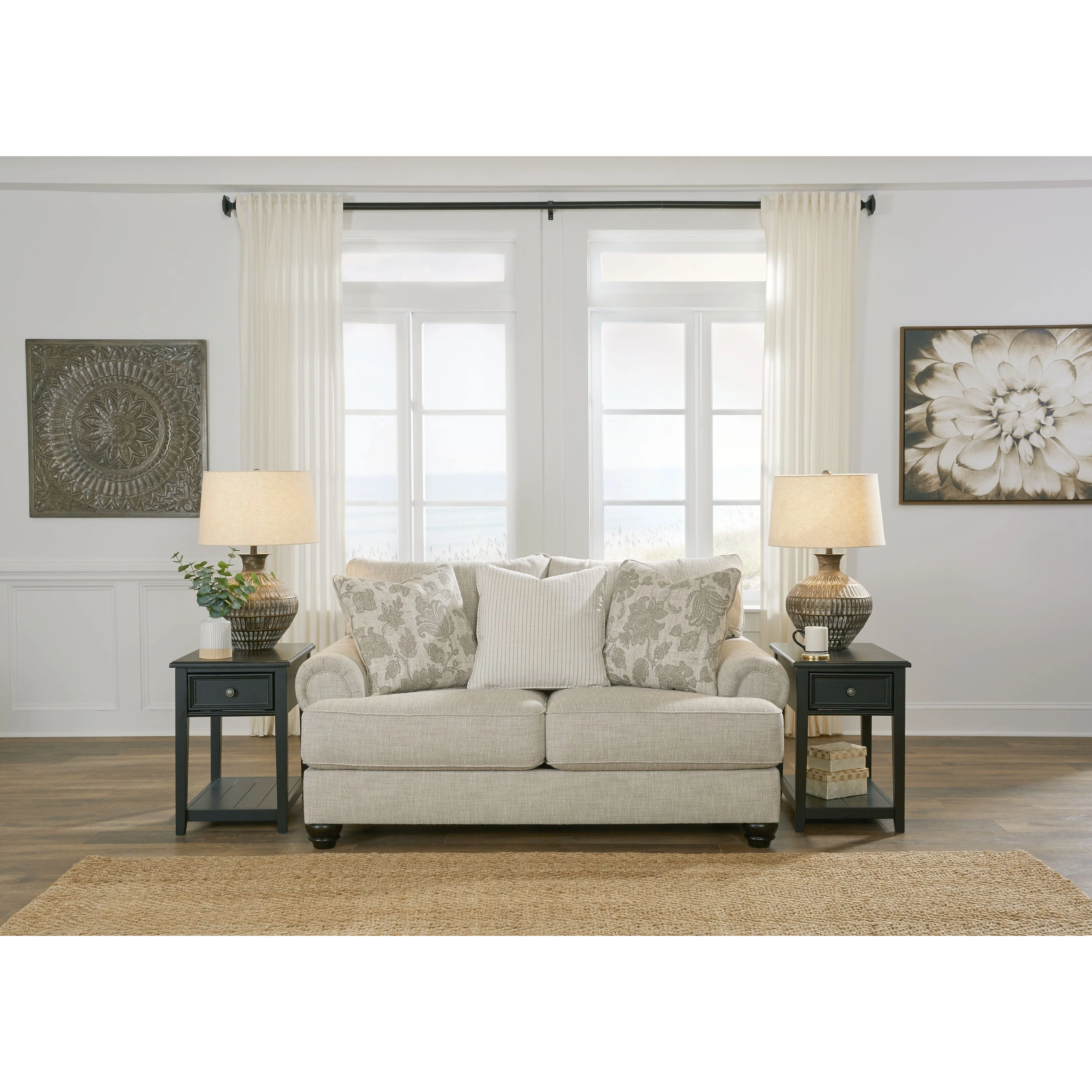 Ashley Asanti Loveseat in Fog - Image 14