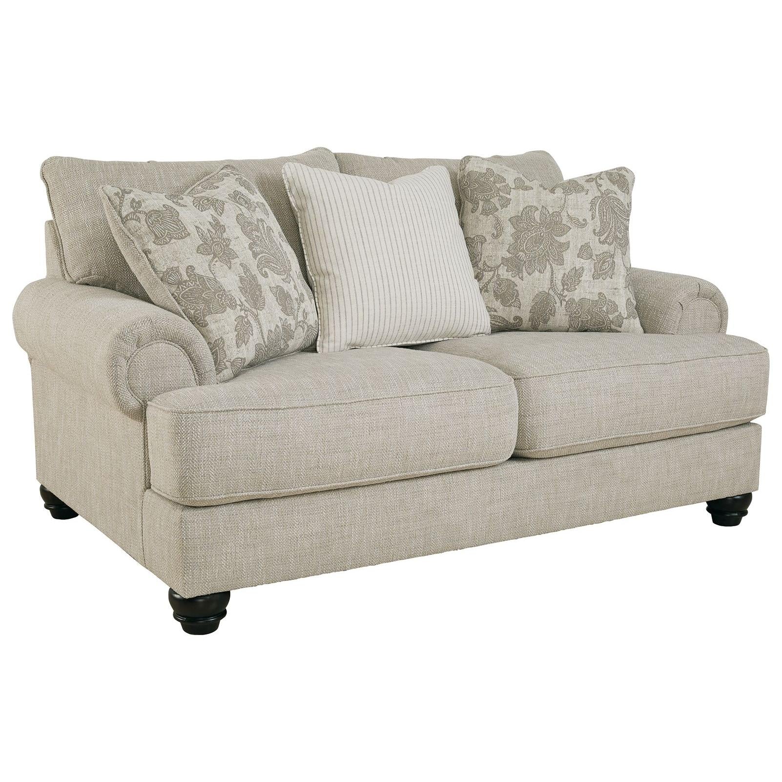 Ashley Asanti Loveseat in Fog - Image 43