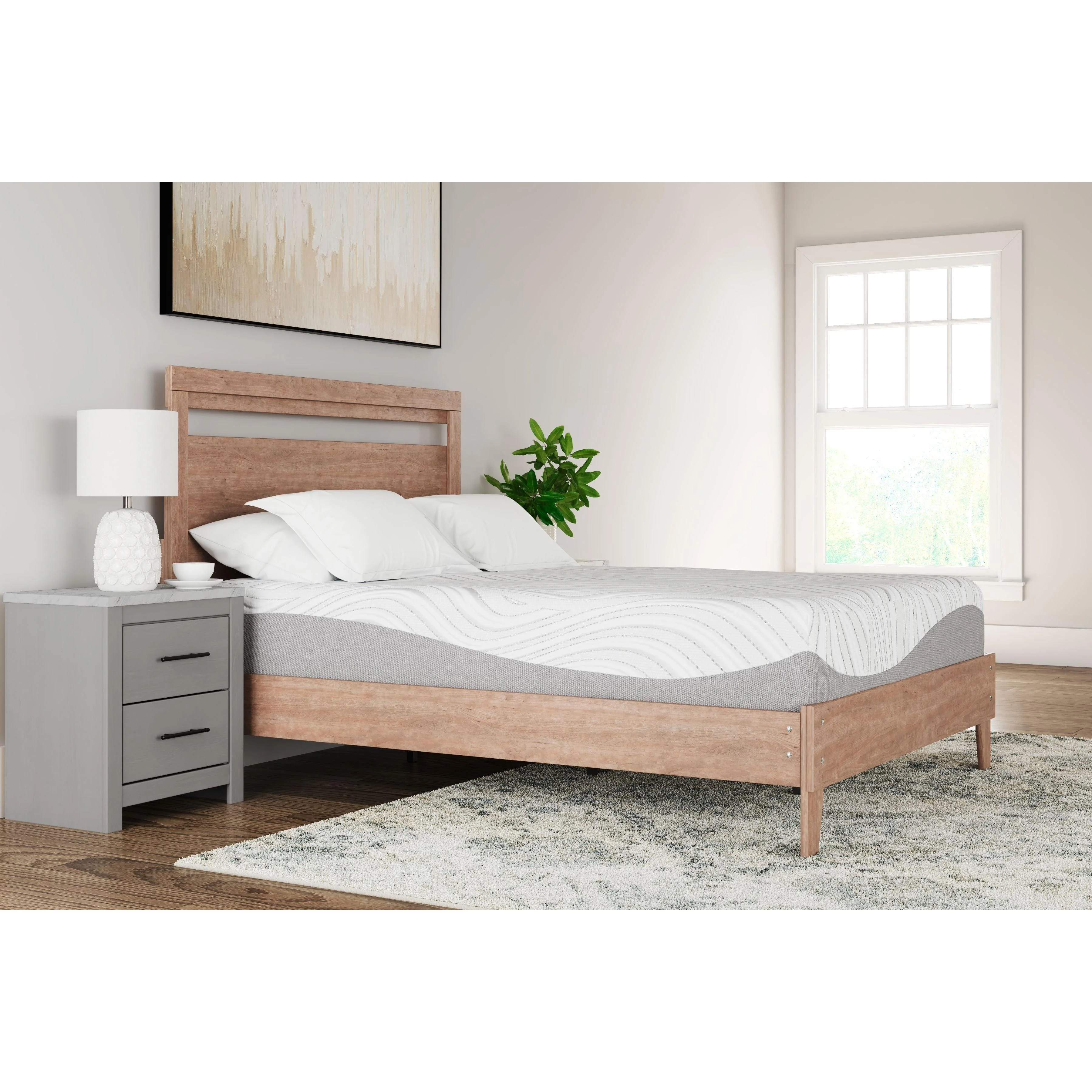 Ashley 12 Inch Memory Foam White Mattress in Queen - Image 54