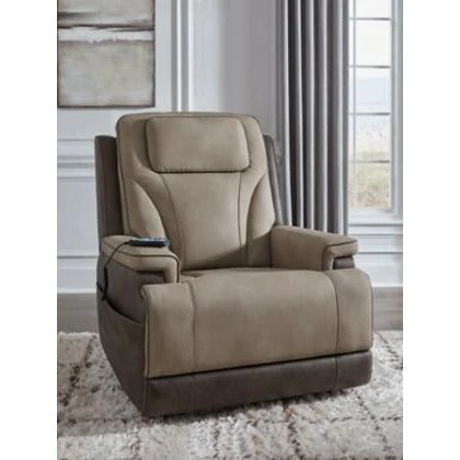 Ashley 4Z-Peaceful Pause Power Lift Recliner in Sand - Image 6
