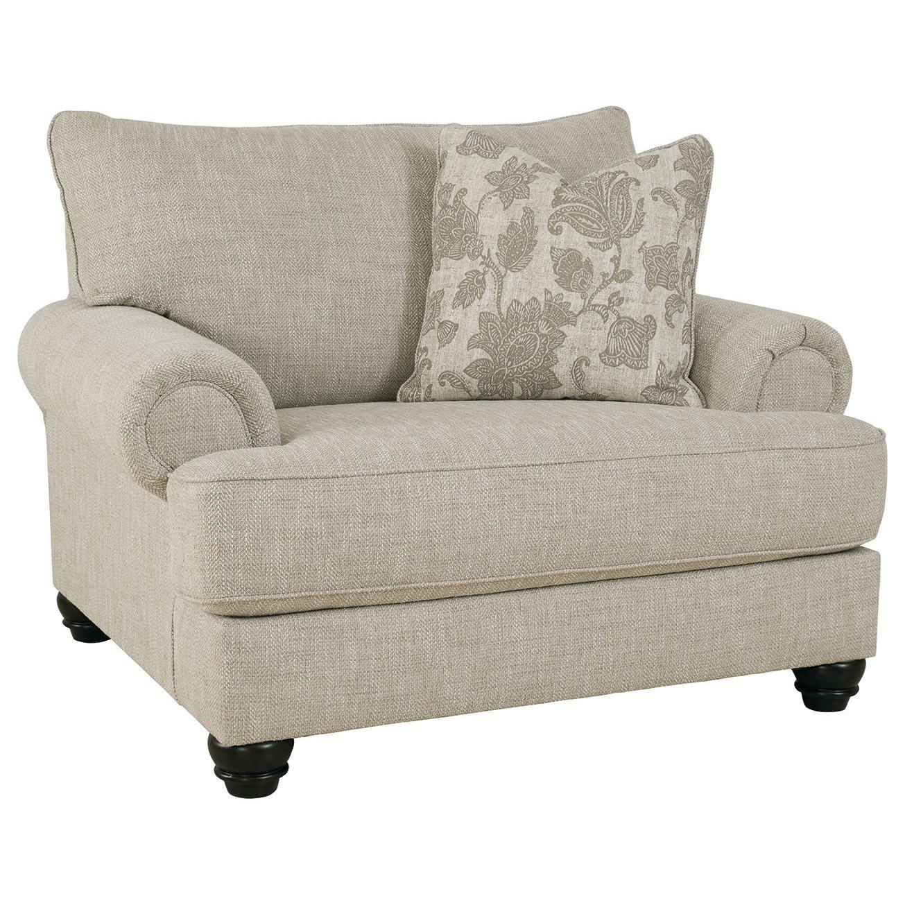 Ashley Asanti Chair And A Half in Fog