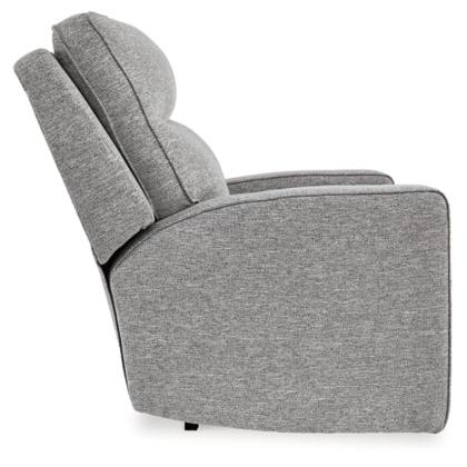 Ashley Biscoe Power Recliner/Adjustible Headrest in Pewter - Image 4