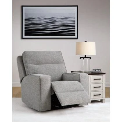 Ashley Biscoe Power Recliner/Adjustible Headrest in Pewter - Image 6