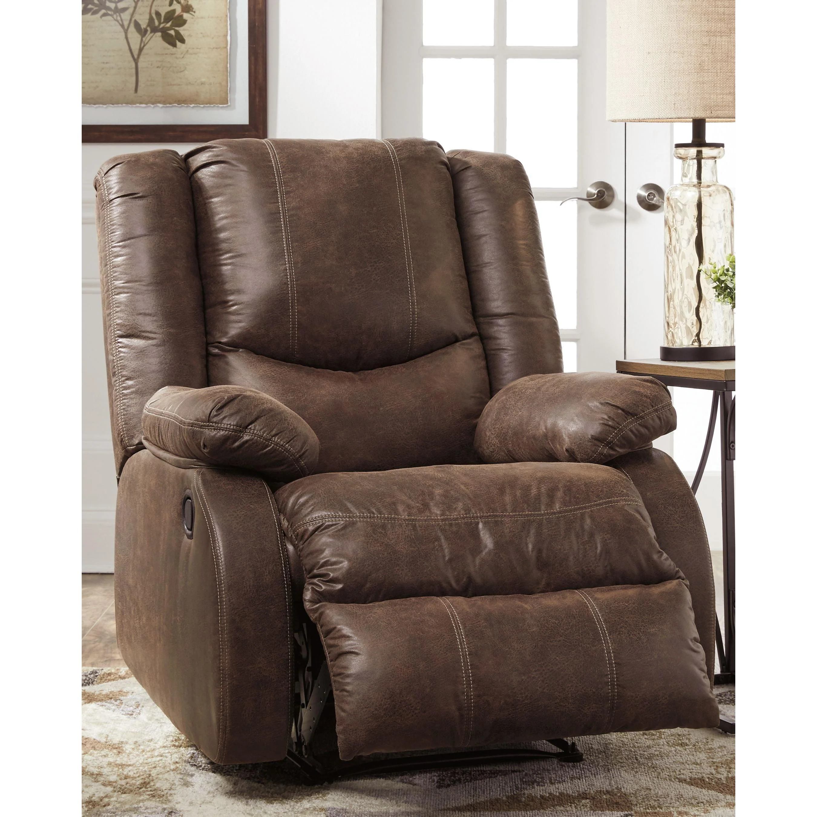 Ashley Bladewood Zero Wall Recliner in Coffee - Image 136