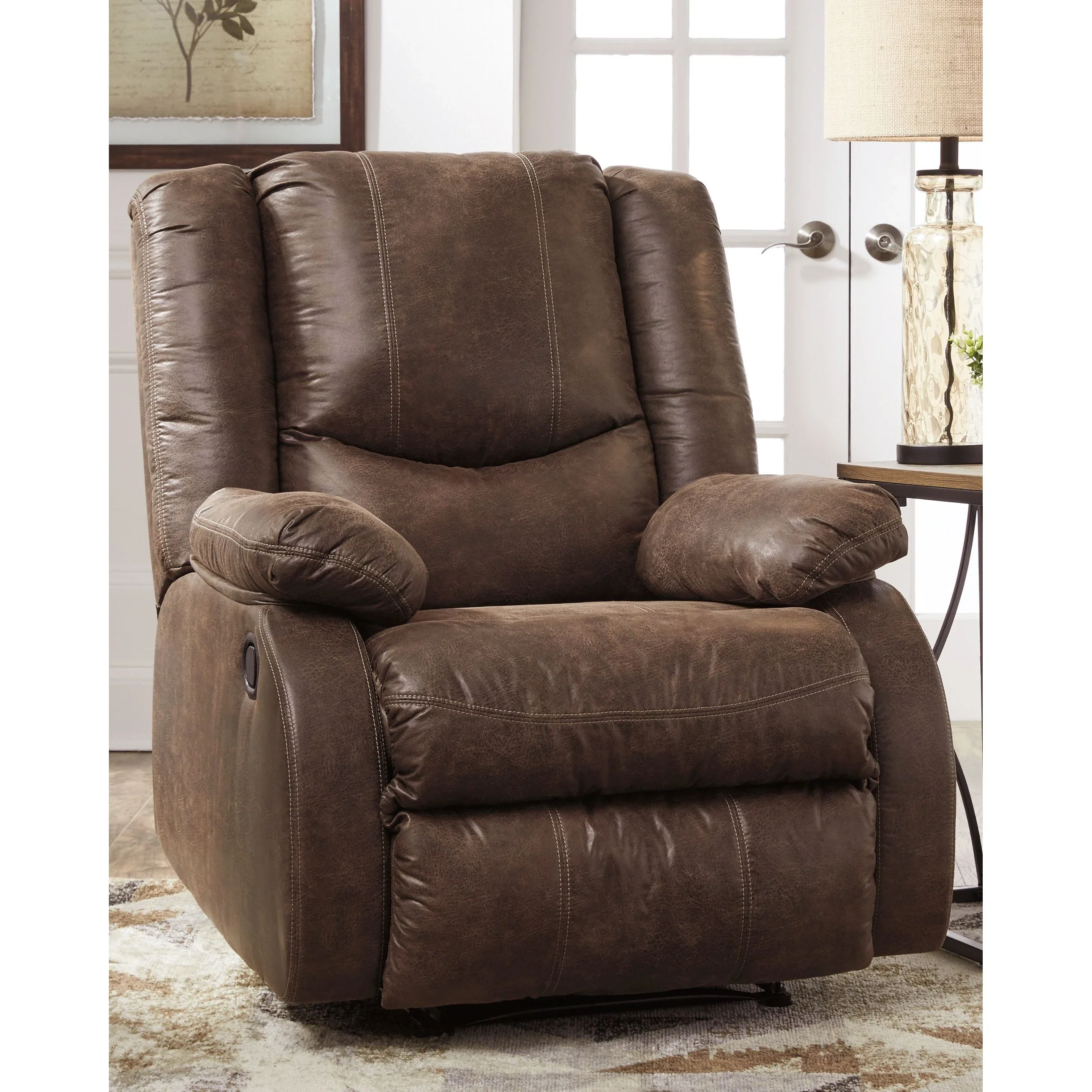 Ashley Bladewood Zero Wall Recliner in Coffee - Image 156