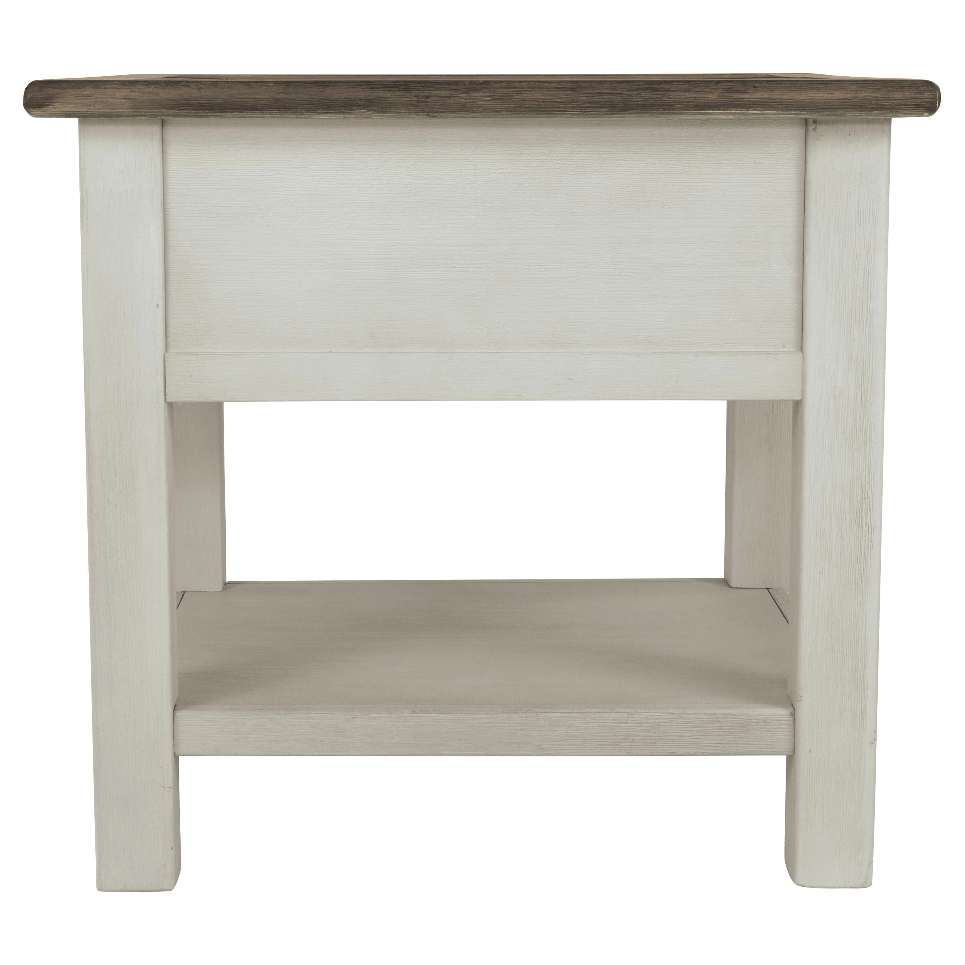 Ashley Bolanburg Rectangular End Table in White/Brown/Beige - Image 8