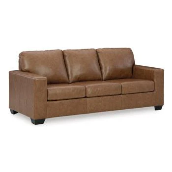 Ashley Bolsena Caramel Leather Sofa - Image 8