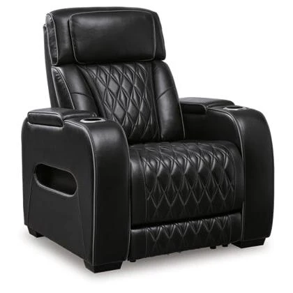 Ashley Boyington Power Recliner/Adjustible Headrest n Black