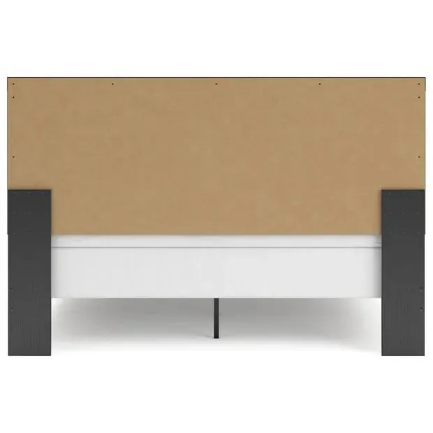 Ashley Broachmyn King Panel Bedframe (Headboard/Footboard/Rails) in Black/Grey - Image 5