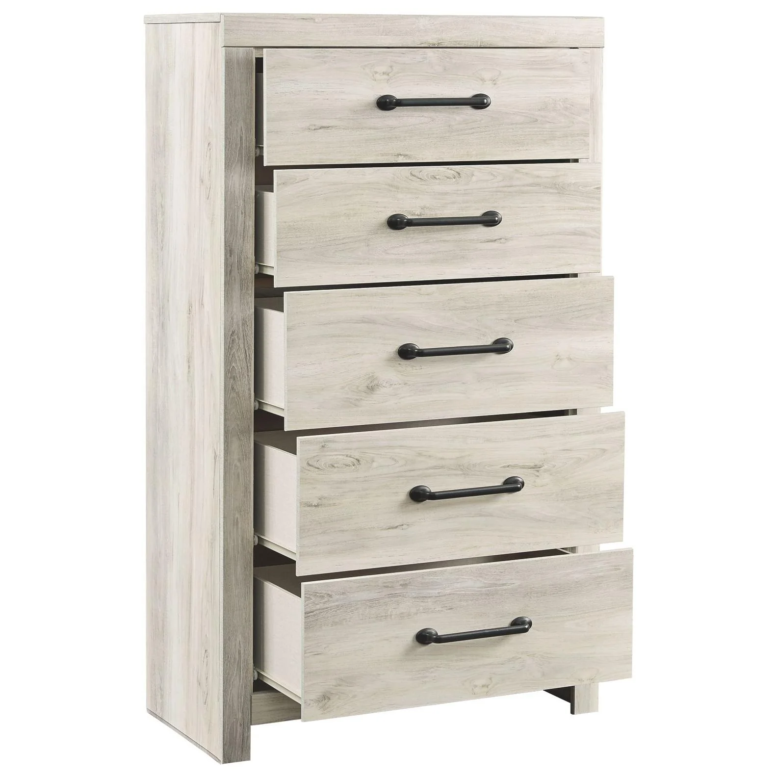 Ashley Cambeck Five Drawer Chest in Whitewash - Image 7
