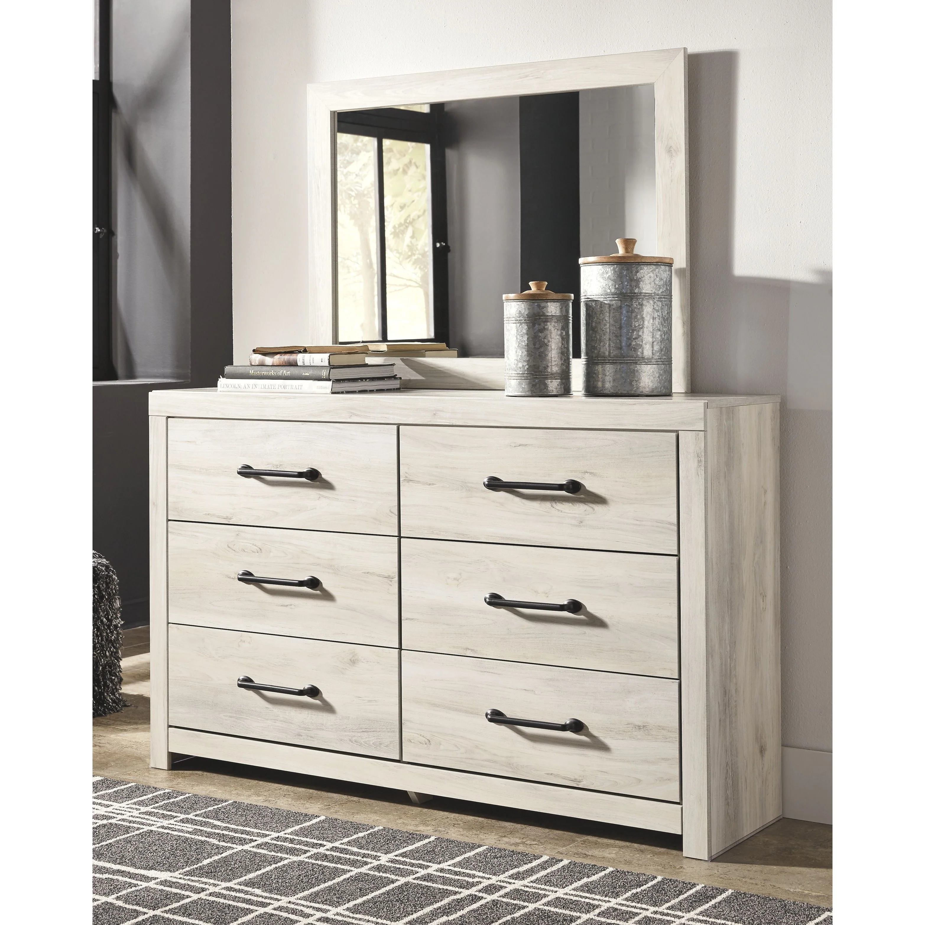 Ashley Cambeck Bedroom Mirror in Whitewash - Image 2