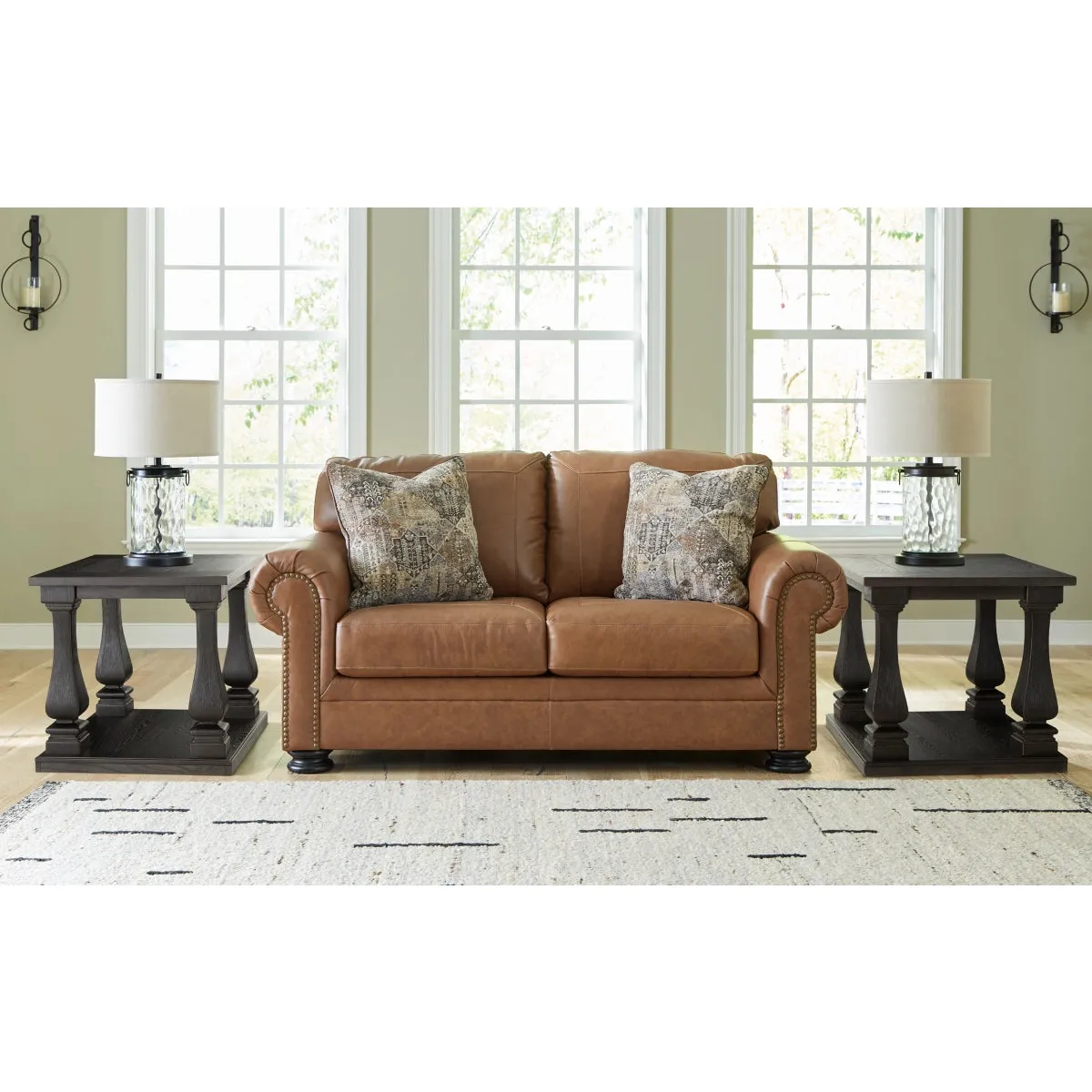 Ashley Carianna Loveseat in Caramel - Image 6
