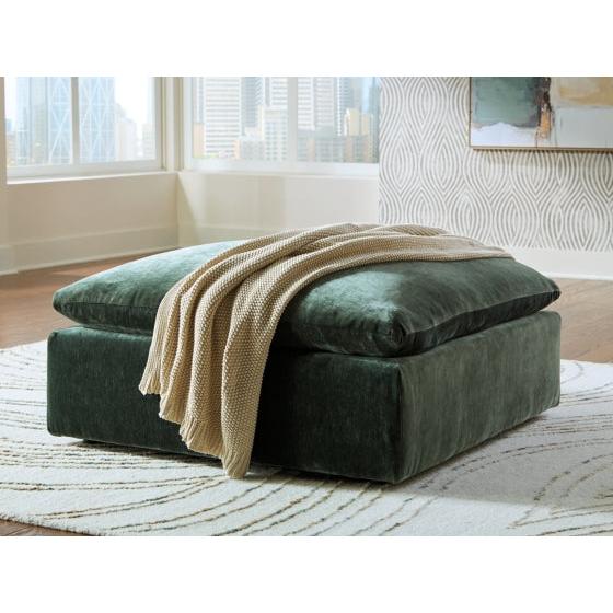 Ashley Carriage View Ottoman in Jade - Image 2