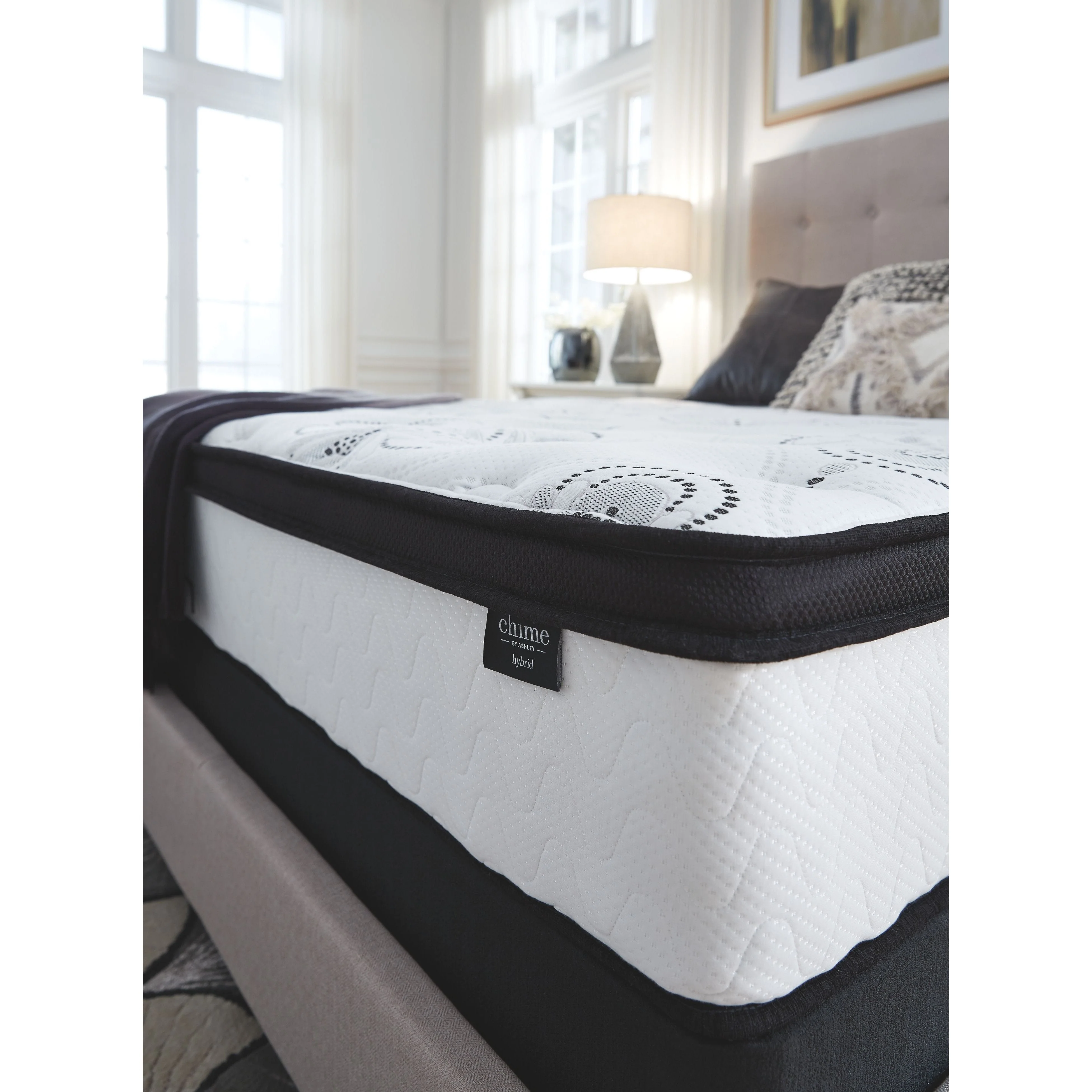 Ashley Chime White Queen Mattress Hybrid Innerspring in Queen - Image 3