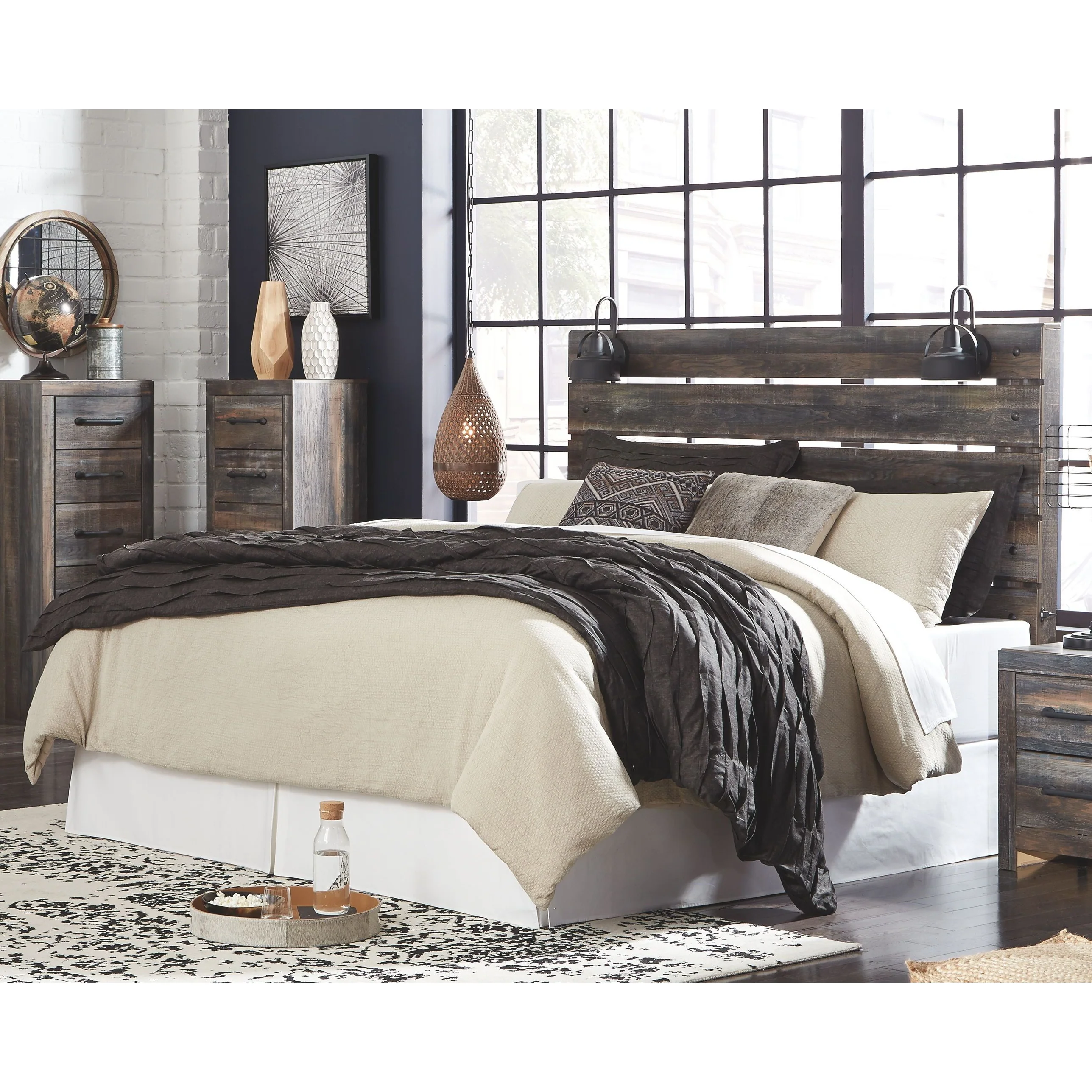 Ashley Drystan King Panel Bedframe