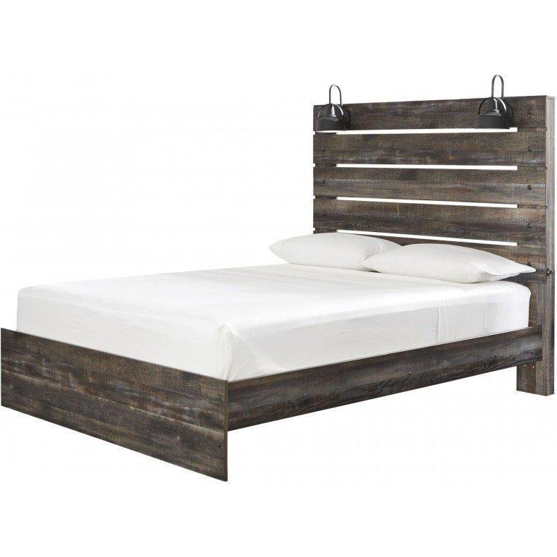Ashley Drystan Queen Panel Bed in Brown / Beige - Image 2
