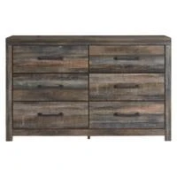 Ashley Drystan Six Drawer Dresser in Brown/Beige - Image 106