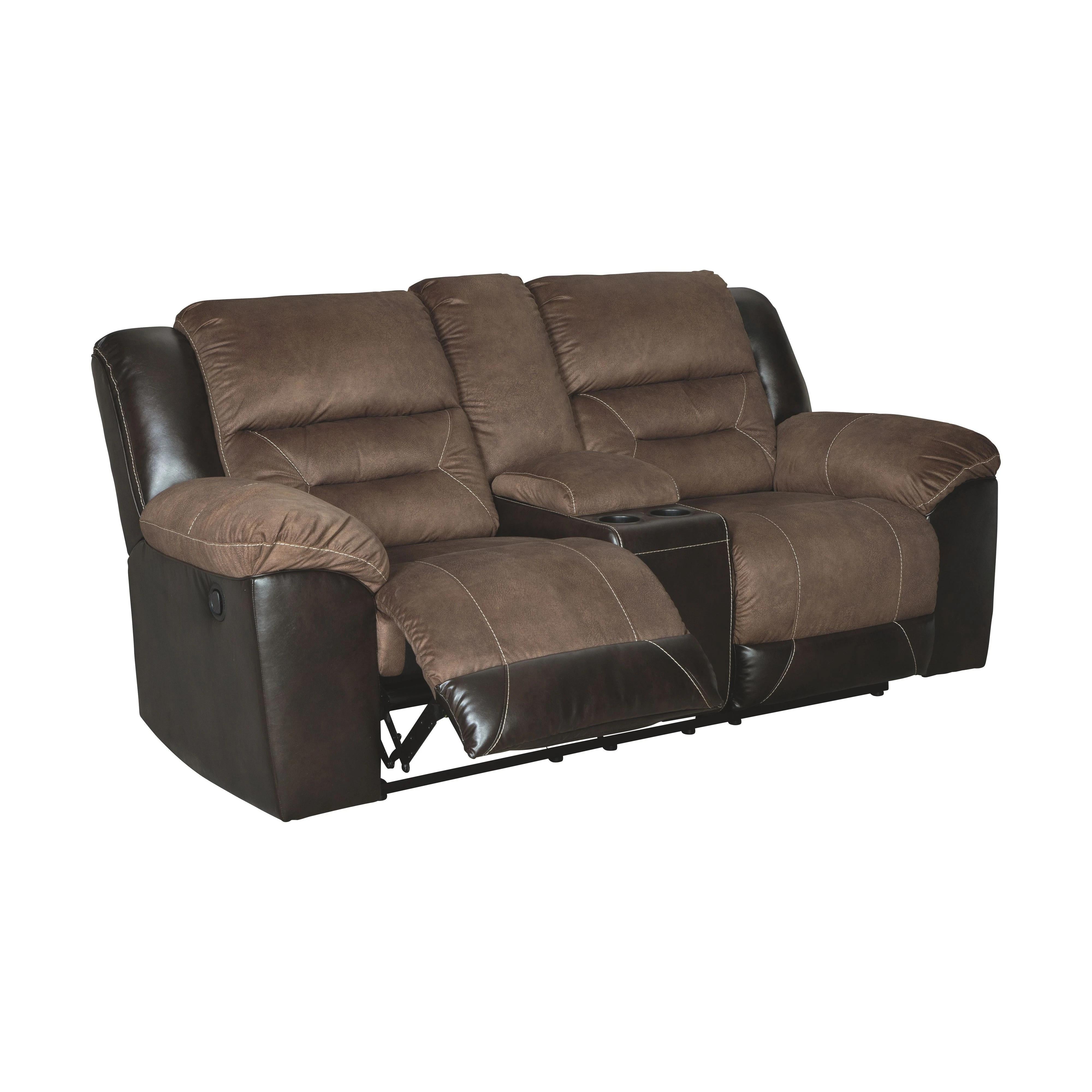 Earhart - Chestnut - Dbl Rec Loveseat W/console - Image 3
