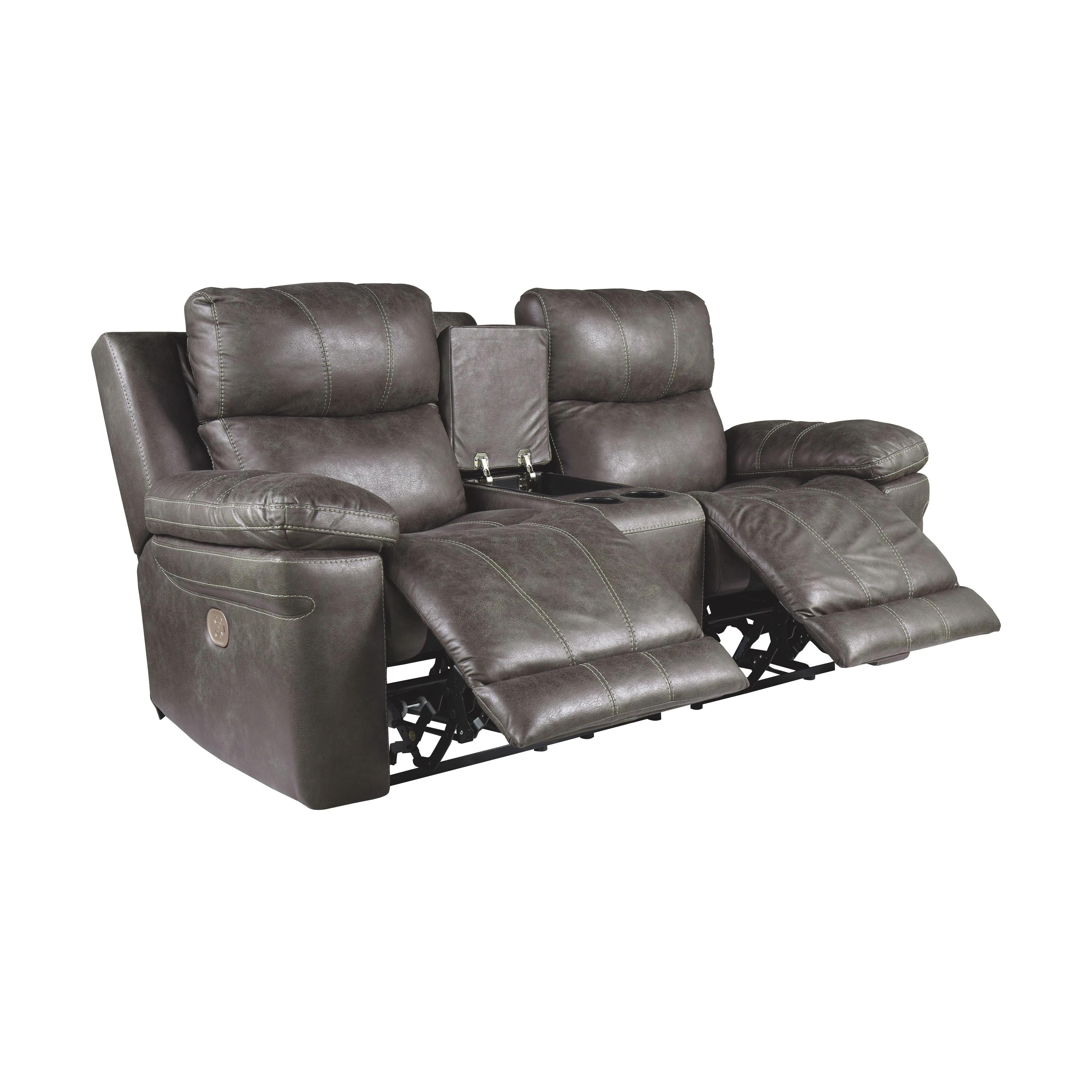 Erlangen - Midnight - Pwr Rec Loveseat/con/adj Hdrst
