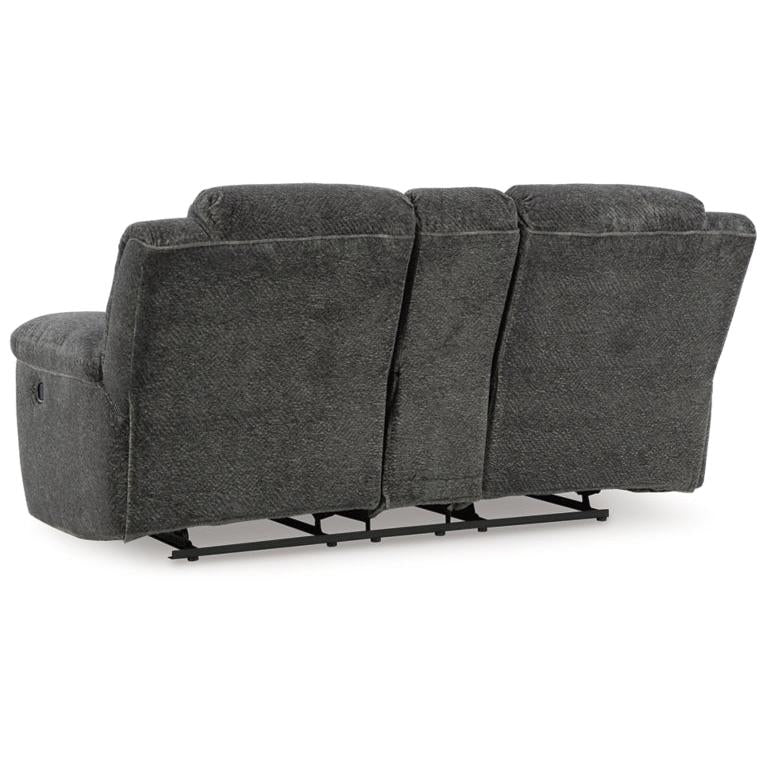 Ashley Frohn Reclining Loveseat w/Console in Graphite - Image 4