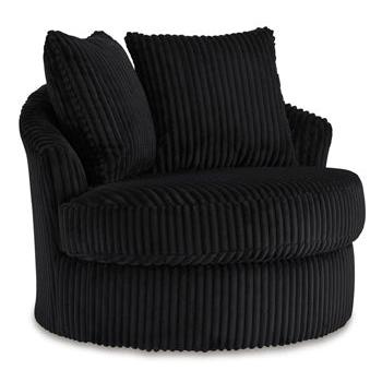Ashley Gramwell Swivel Chair in Onyx - Image 2