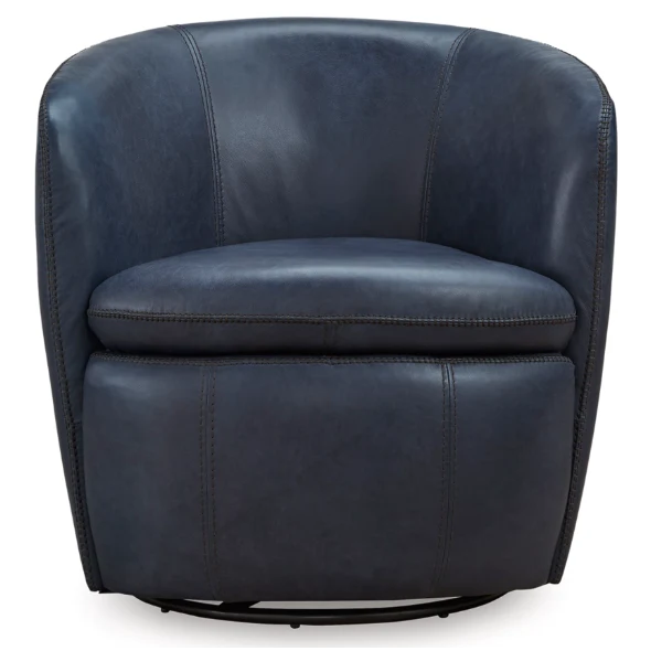 Ashley Kierreys Swivel Chair in Ocean Leather