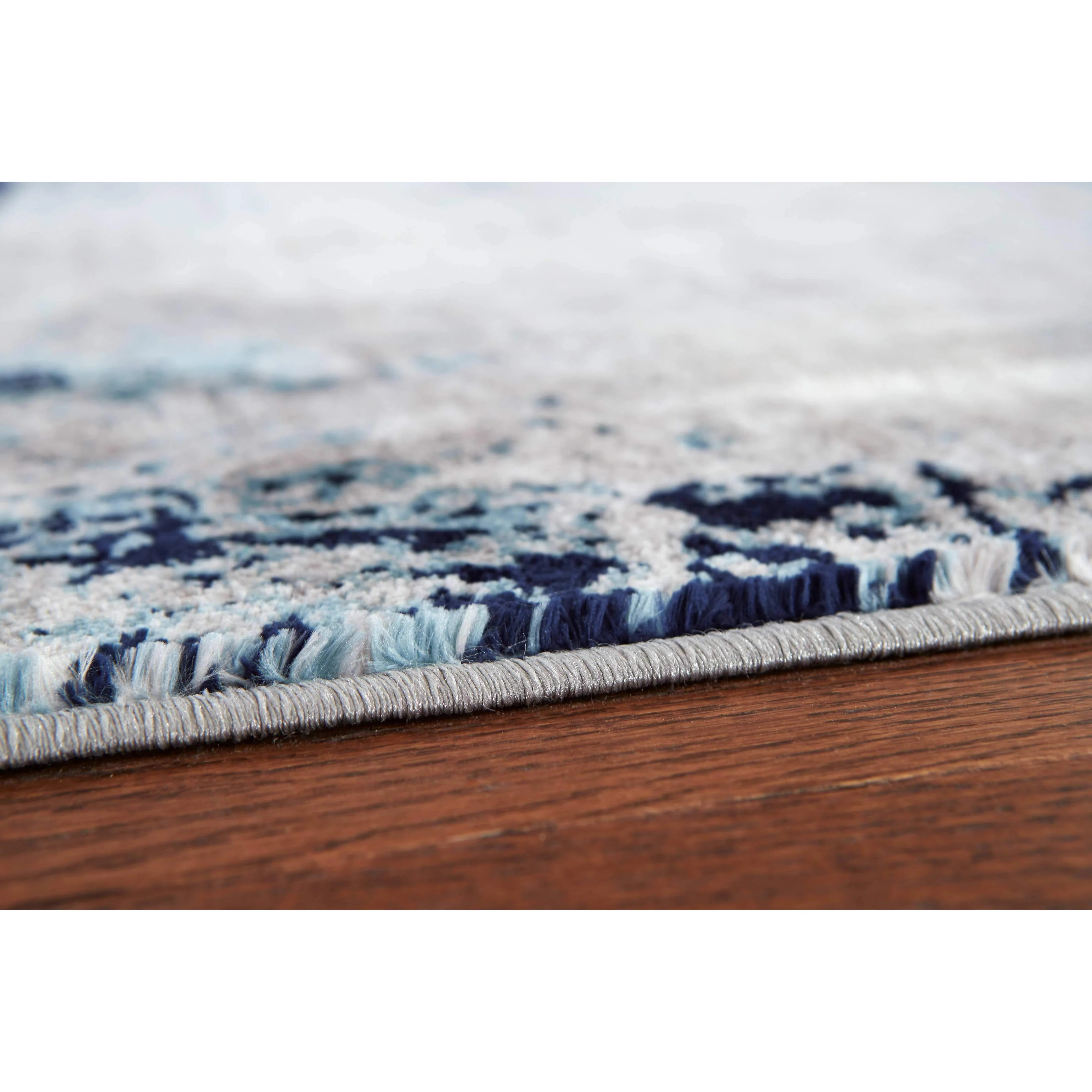 Ashley Leonelle Large Rug in Cream/Blue/Gray 7'10" x 10' - Image 3
