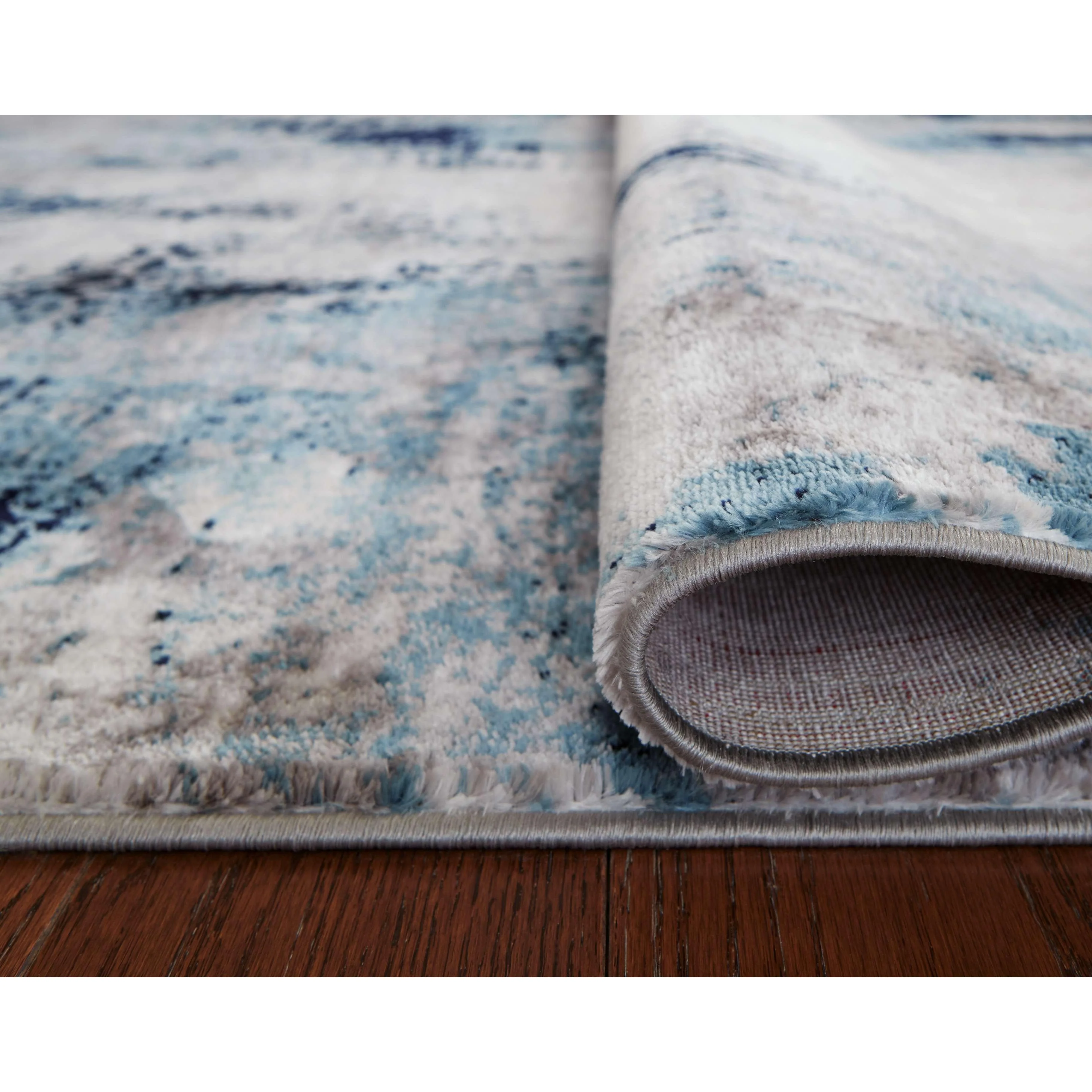 Ashley Leonelle Medium Rug in Cream/Blue/Gray - Image 12