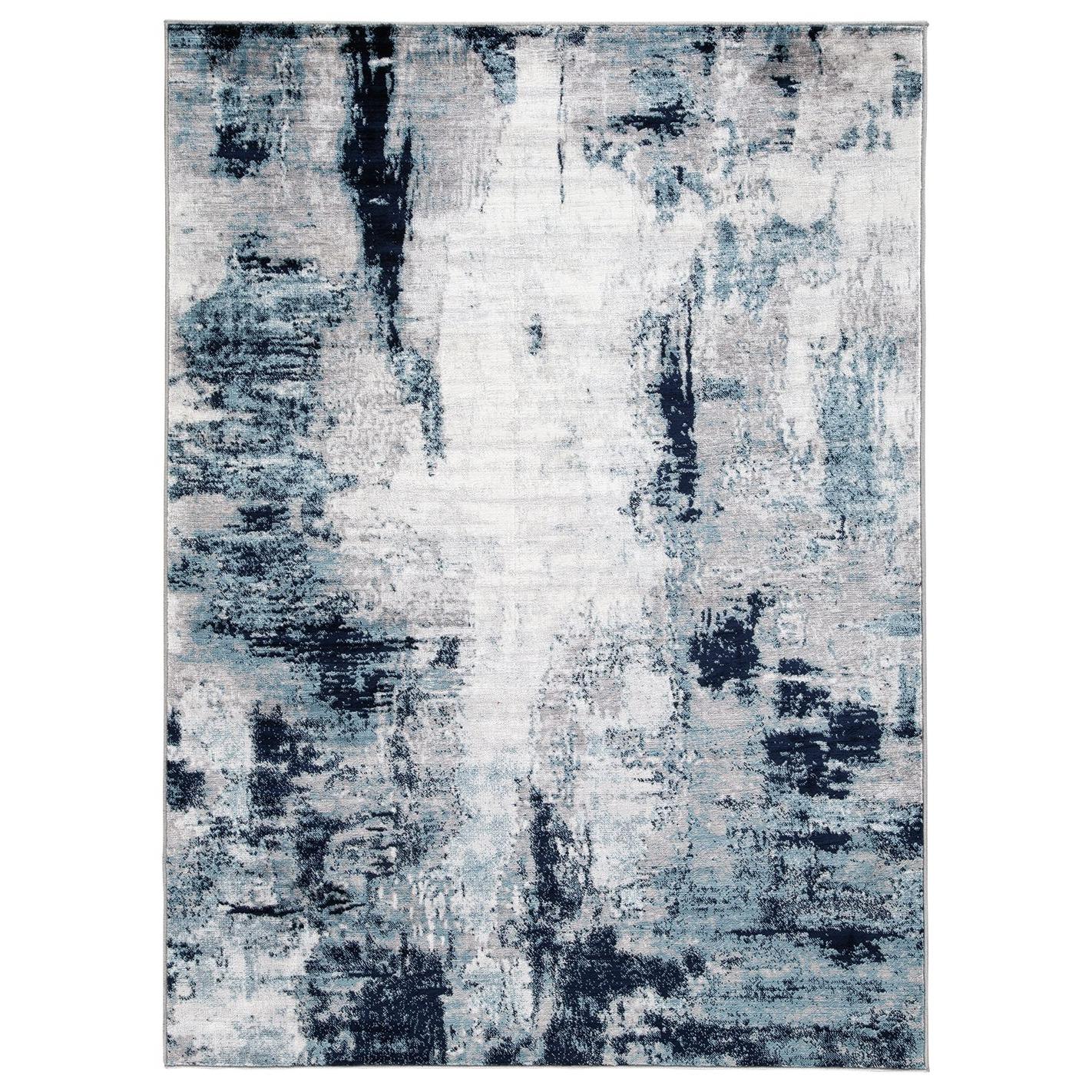 Ashley Leonelle Medium Rug in Cream/Blue/Gray - Image 5