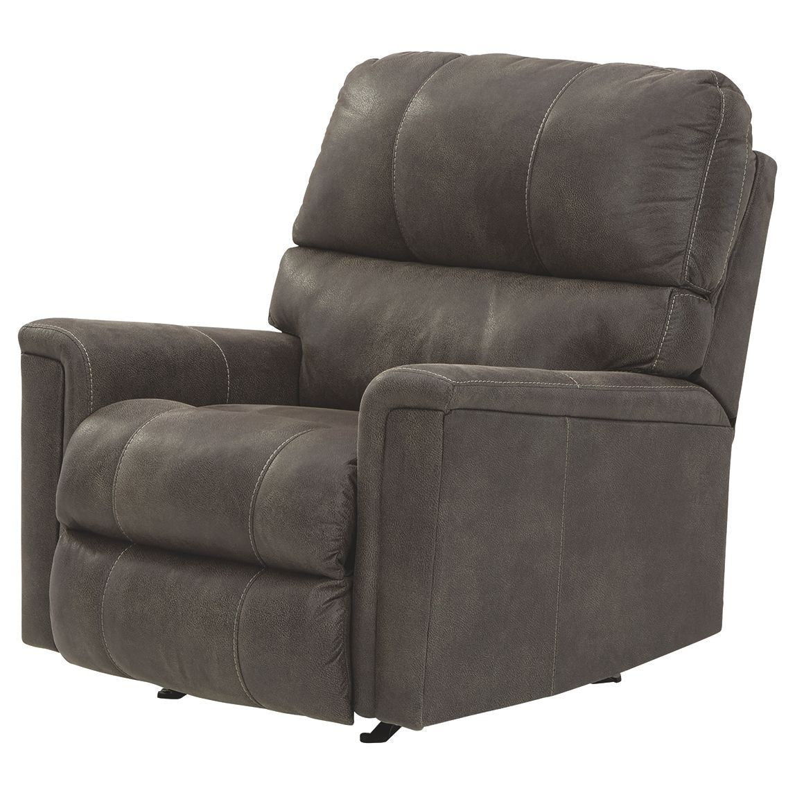 Ashley Navi Rocker Recliner in Smoke - Image 3