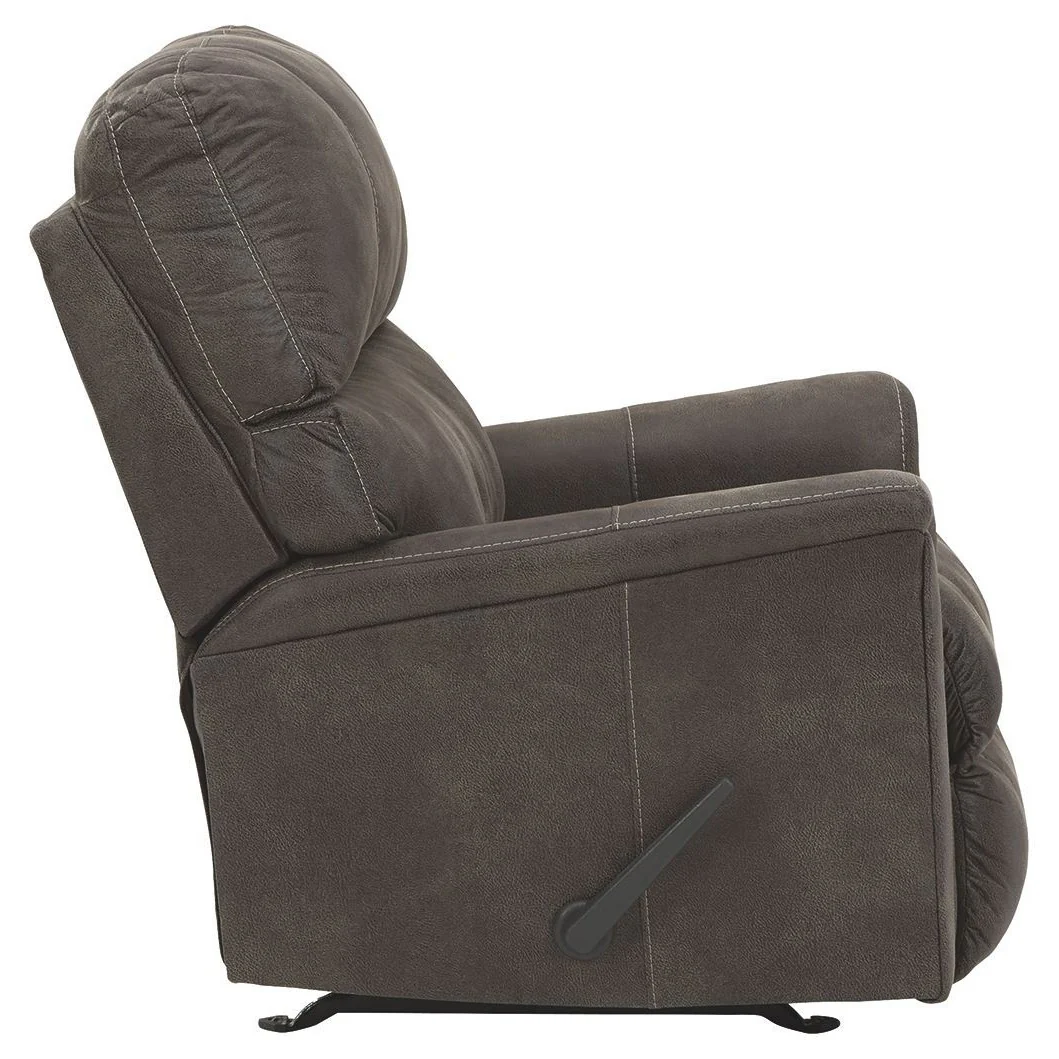 Ashley Navi Rocker Recliner in Smoke - Image 6