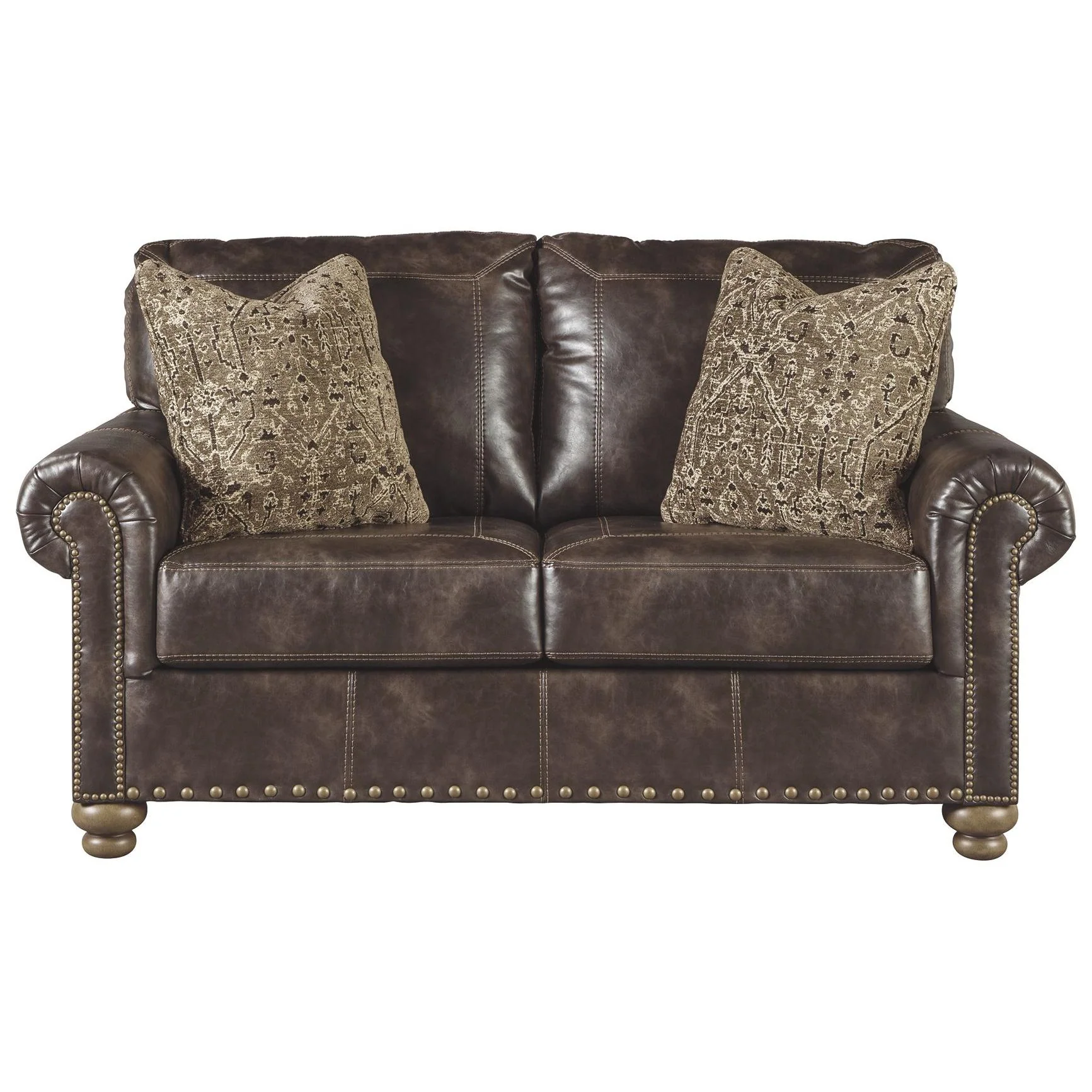 Ashley Nicorvo Loveseat in Coffee - Image 63