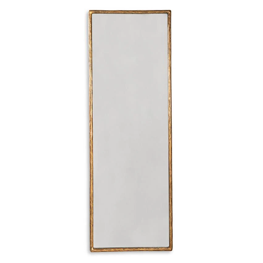 Ashley Ryandale Floor Mirror w/Antique Brass Finish 24.13"Wx1.25"Dx72"H