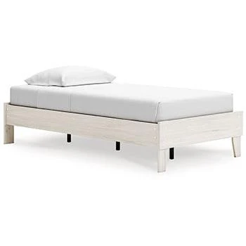 Ashley Socalle Twin Platform Bed in Light Natural