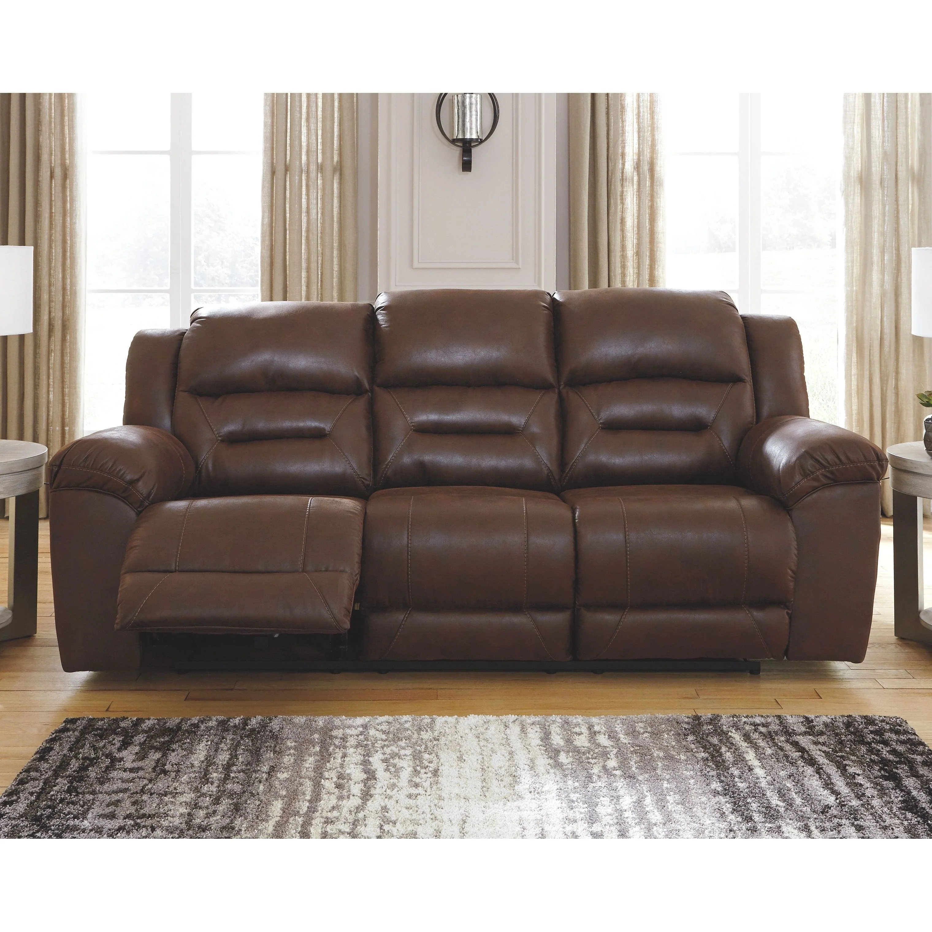 Ashley Stoneland Reclining Sofa in Chocolate - Image 3