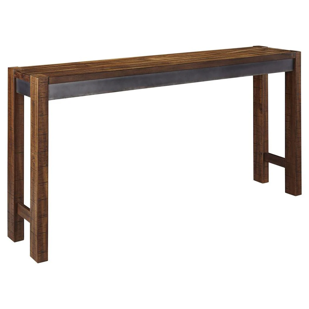 Ashley Torjin Long Counter Table in Dark Brown - Image 8