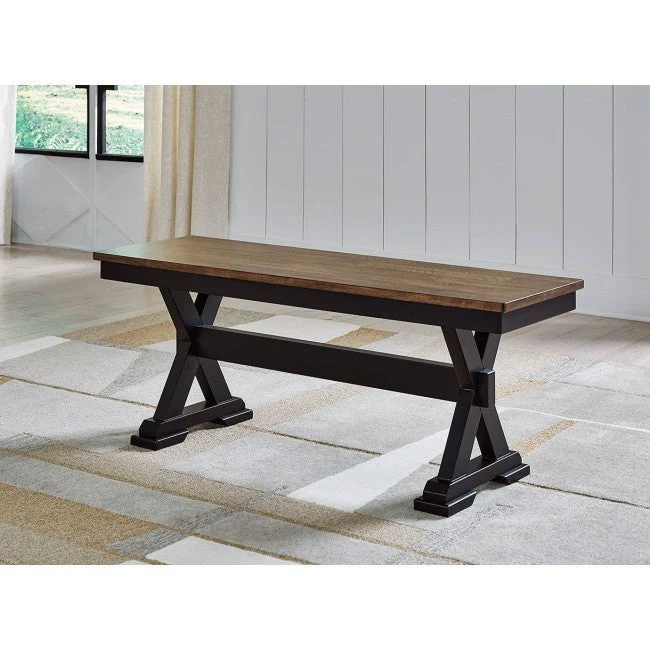 Ashley Wildenauer Dining Set w/4 Chairs & Bench Bundle - Image 2