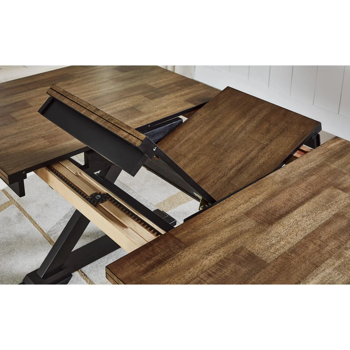 Ashley Wildenauer Extension Dining Table w/6 Ladder Back Chairs Bundle - Image 4