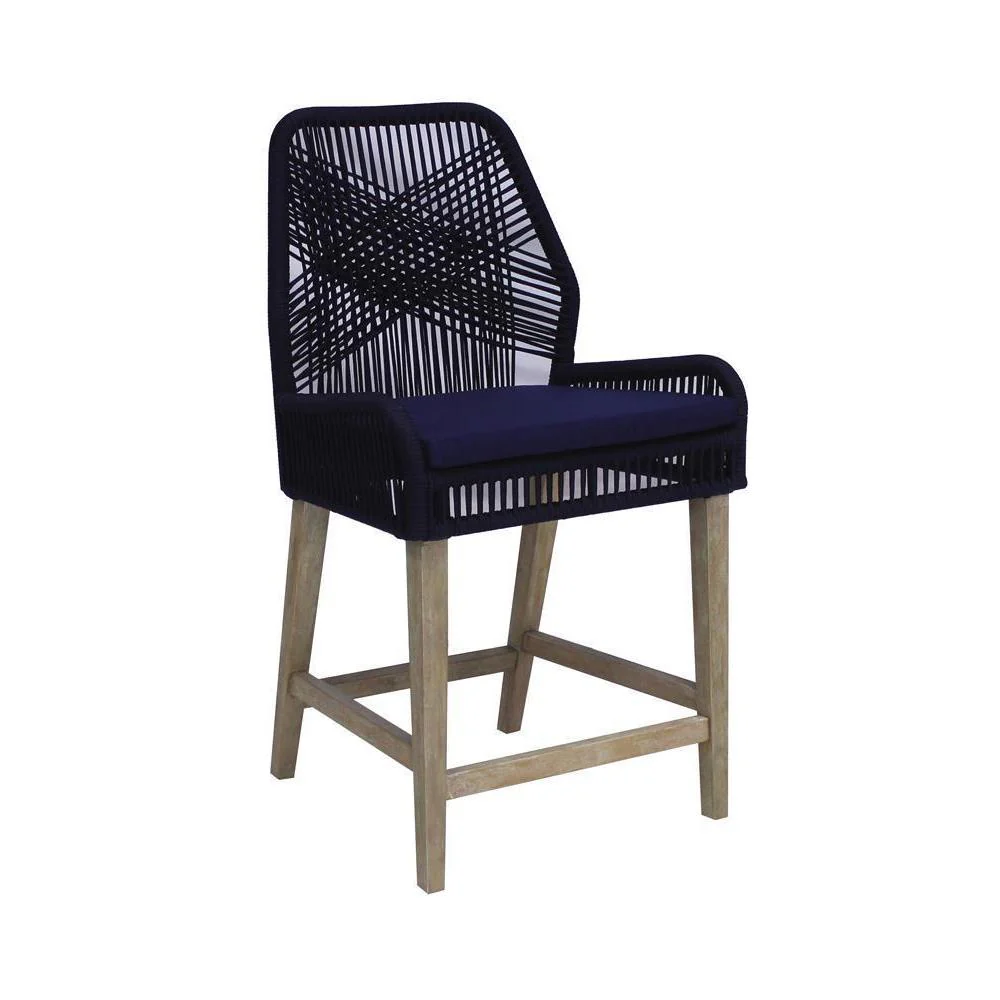 Athens - Counter Height Chair - Dark Navy - Image 7