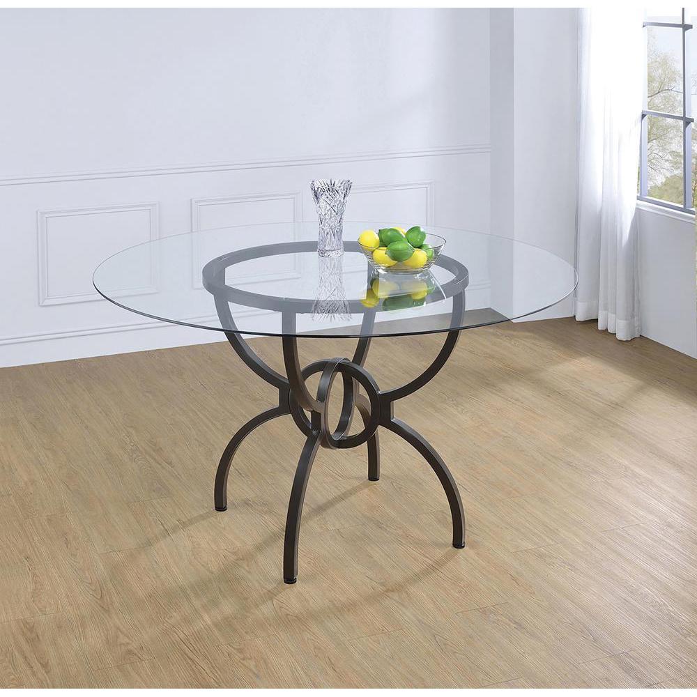 Aviano - Dining Table Base - Brown