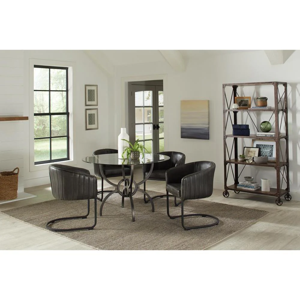 Aviano - Upholstered Dining Chair - Black - Image 15