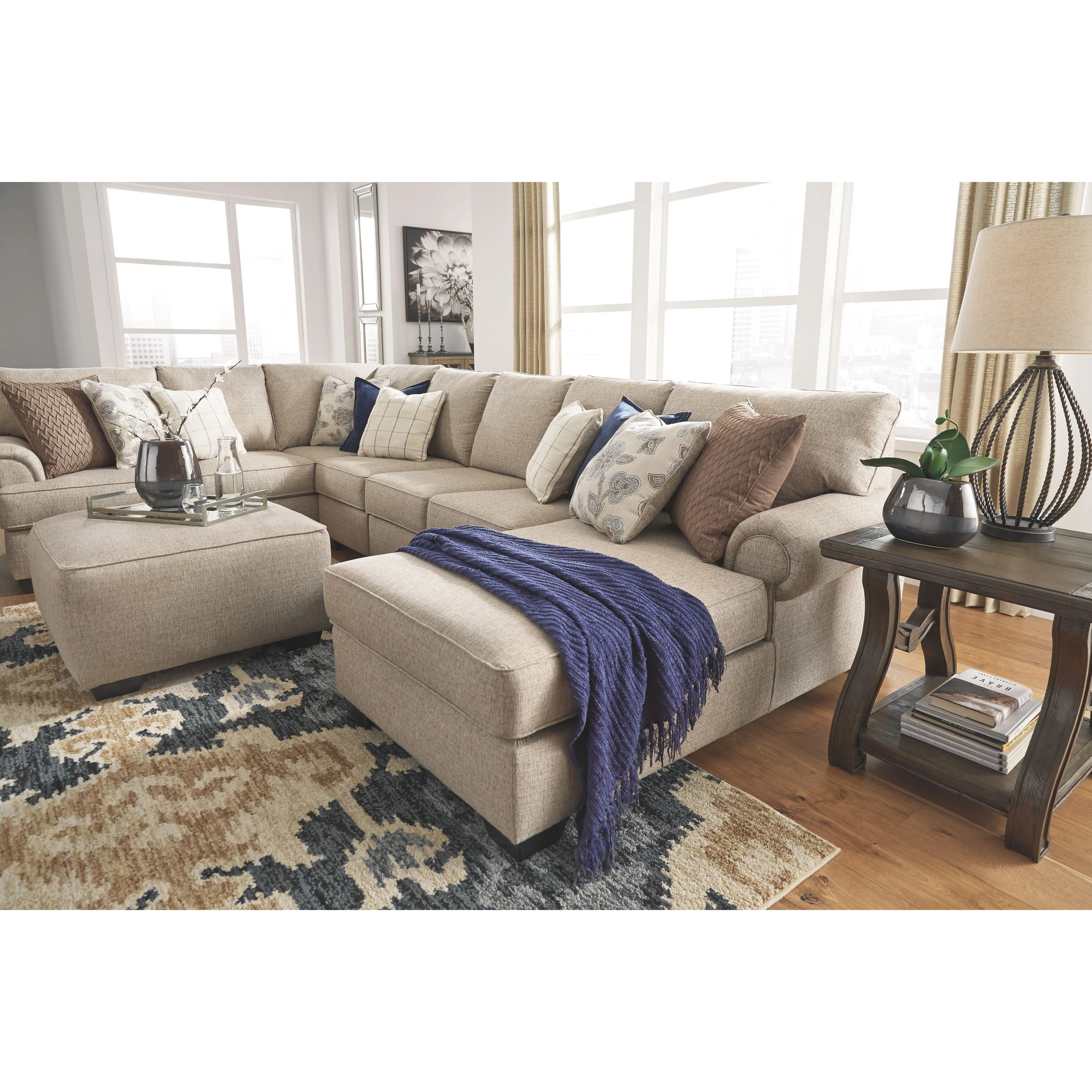 Baceno - Hemp - Oversized Accent Ottoman - Image 15