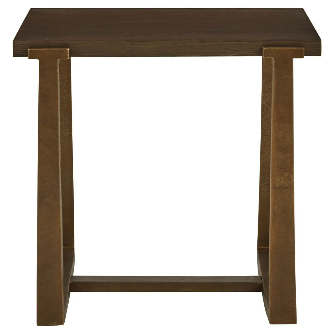 Balintmore - Brown/gold Finish - Rectangular End Table - Image 9
