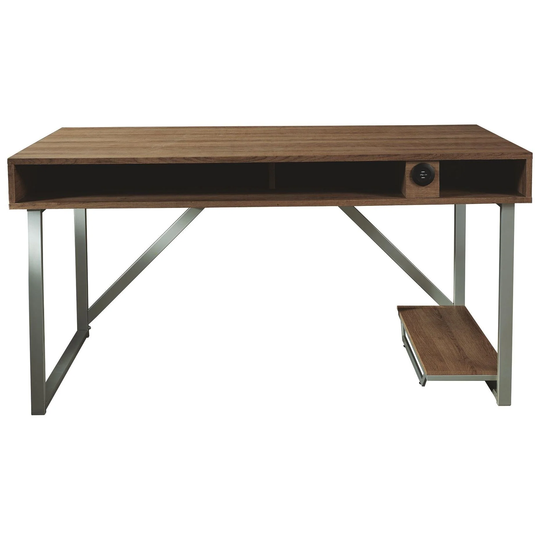 Barolli - Gunmetal Brown - Gaming Desk - Image 3