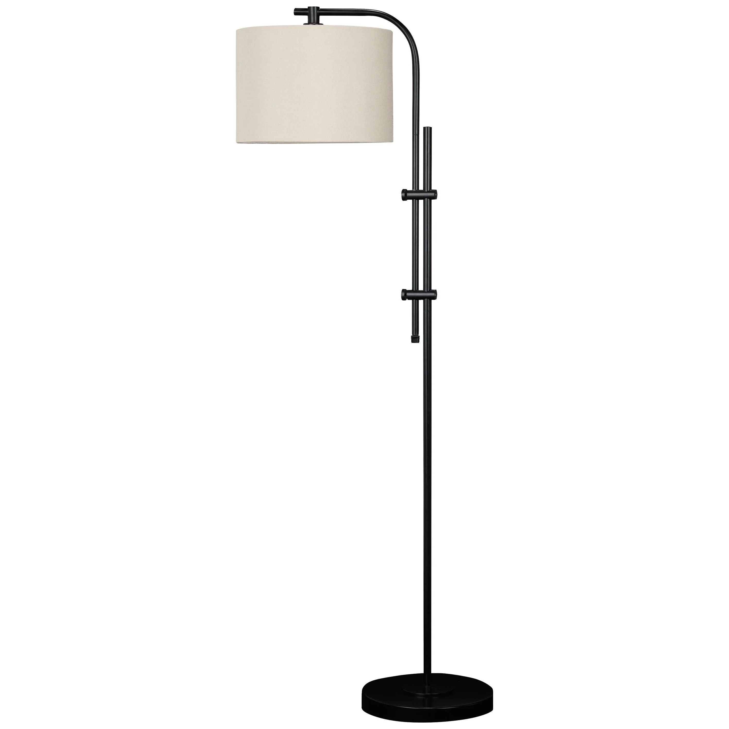 Baronvale - Black - Metal Floor Lamp (1/cn)