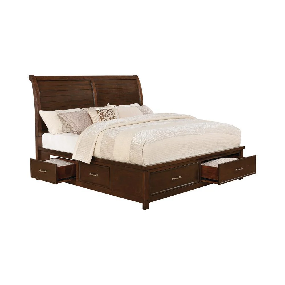 Barstow - Eastern King Storage Bed - Brown - Image 2
